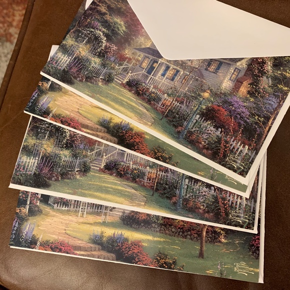 Note Cards (6) Linda Nelson Stocks “Aunt Minnie’s Visit, + (4) Kinkade cards - Picture 6 of 7